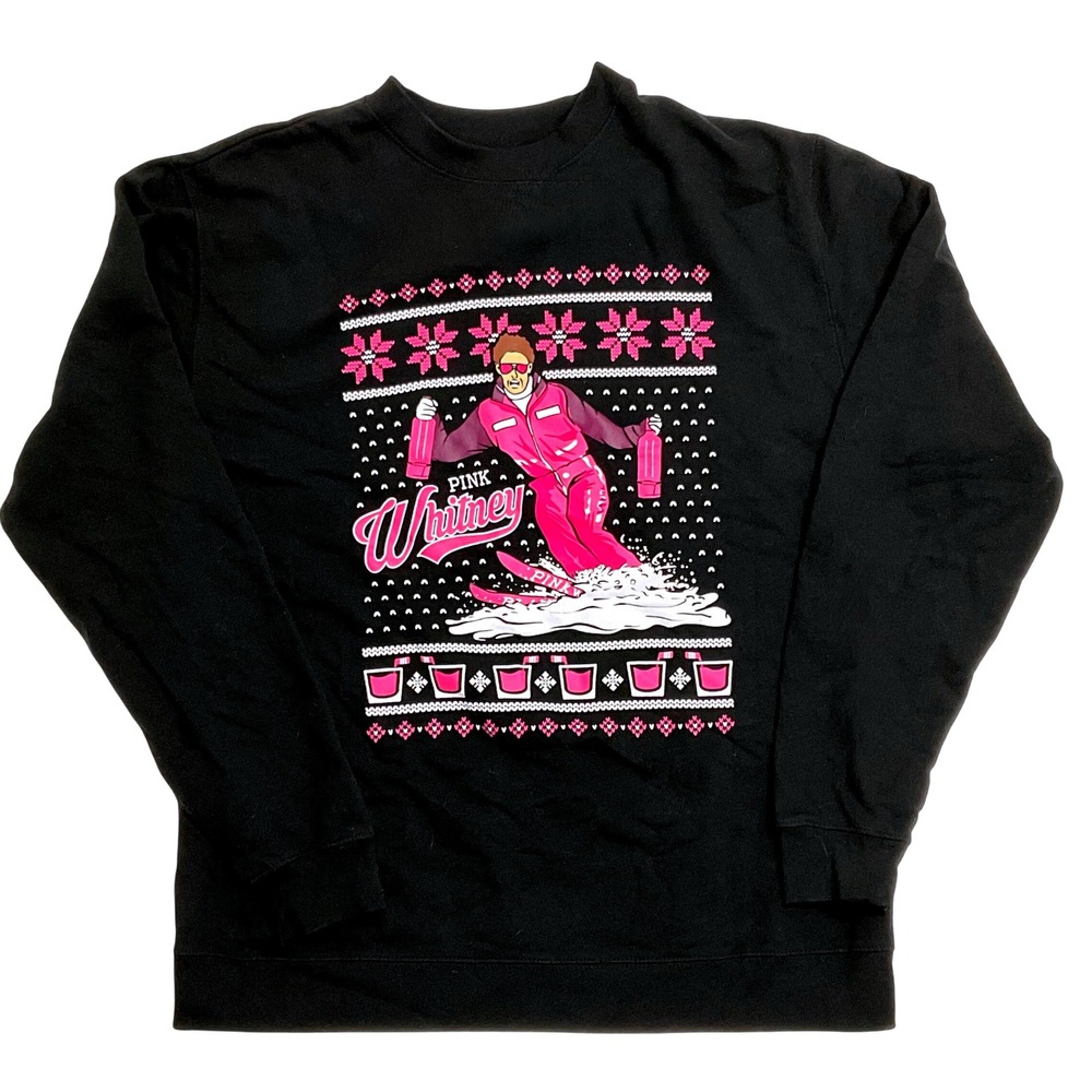 BARSTOOL SPORTS X PINK WHITNEY sweatshirt snow ski vodka unisex men L women XL